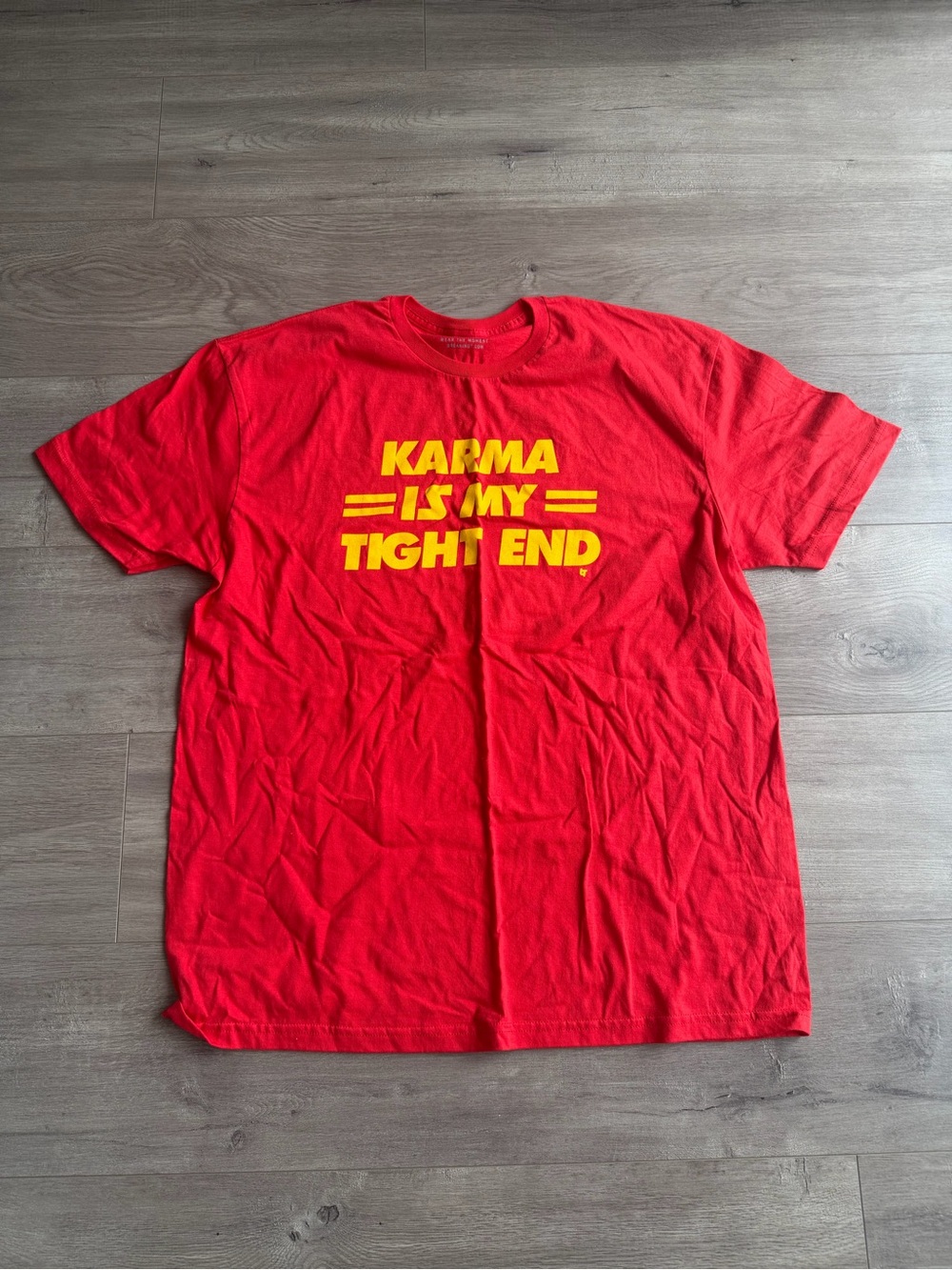 Karma Is My Tight End - Taylor Swift inspired t-shirt - see measurements
